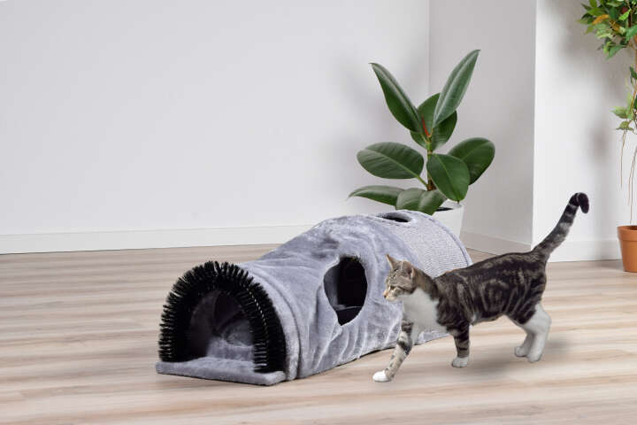 dobar Faltbare Katzenhöhle mit Kratzfläche und Spielball